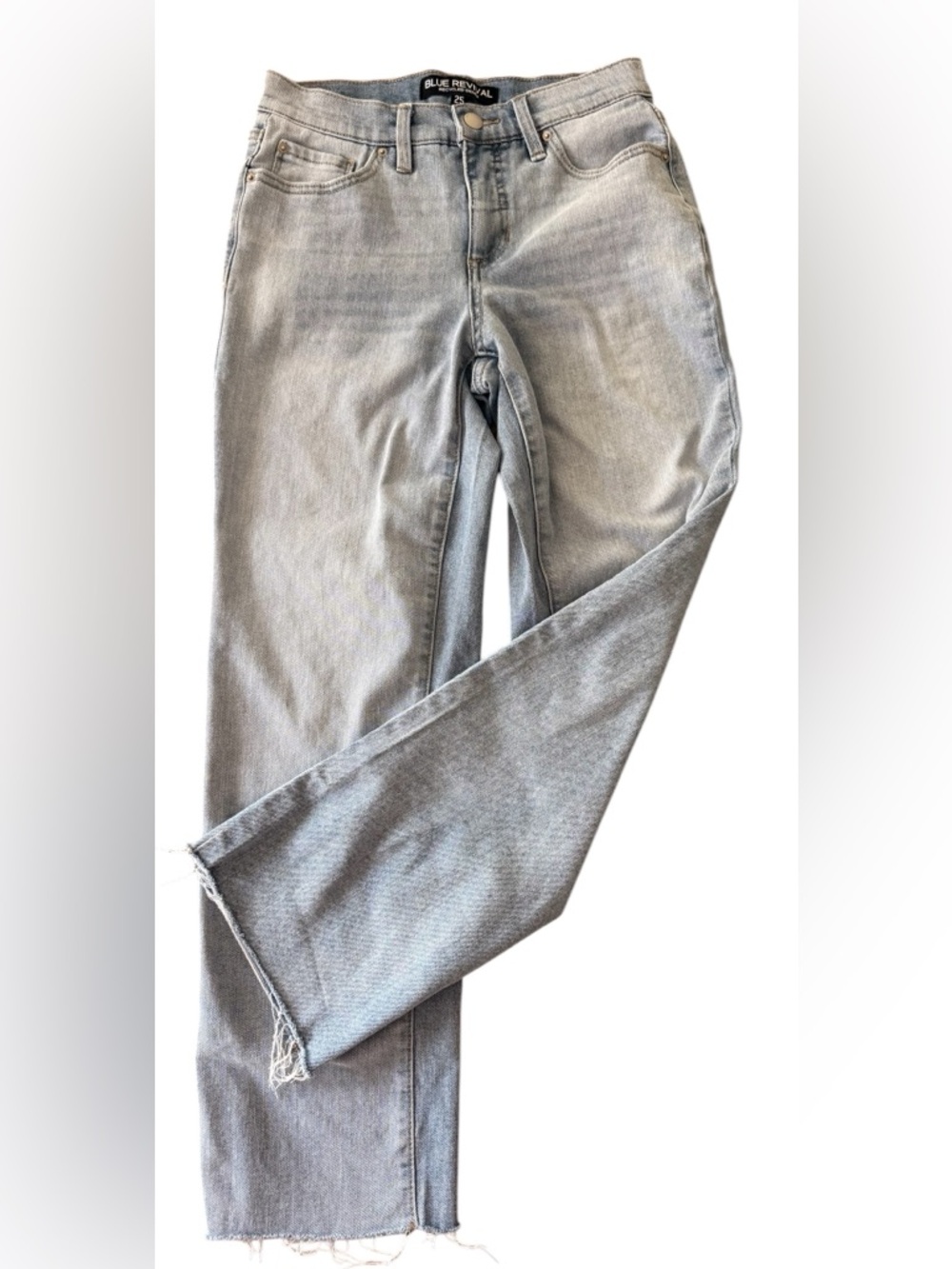 Light Wash wide Leg Jeans Raw Hem 90’s Y2K style size 25